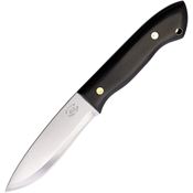 Adirondack Knife Works ADKBK ADK Belt Fixed Blade Knife Knife Black Micarta Handles