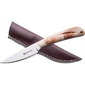Beretta 88599 Bird and Trout Knife Giraffe Bone Handles