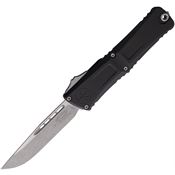 Microtech 114310AP Auto Combat Troodon GenIII Apocalyptic Black Aluminum Handle