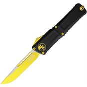 Microtech 11431CYSK Auto Combat Troodon GenIII Black Aluminum Handle