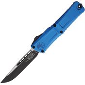 Microtech 11431BL Auto Combat Troodon GenIII Two-Tone Blue Aluminum Handle