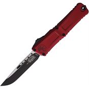 Microtech 11431MR Auto Combat Troodon GenIII Two-Tone Merlot Aluminum Handle
