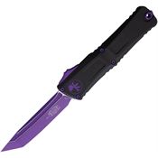 Microtech 11441PUSK Auto Combat Troodon GenIII Tanto Black Aluminum Handle
