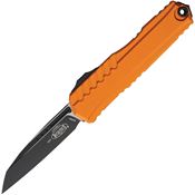 Microtech 12411OR Auto Cypher II OTF Two-Tone Wharncliffe Orange Aluminum Handle