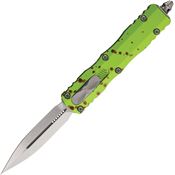 Microtech 22510Z Auto Dirac Stonewash Double Edge Dagger ZOMBIE-TECH Handle
