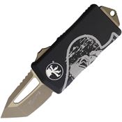 Microtech 15813DCS Auto Exocet OTF Apocalyptic Tanto Black Aluminum Handle