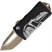Microtech 15813MLS Auto Exocet OTF Apocalyptic Tanto Black Aluminum Handle