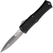Microtech 1701M10AP Auto Hera II Mini Apocalyptic Black Aluminum Handle