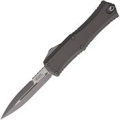 Microtech 1701M10APNC Auto Hera II Mini Apocalyptic Gray Aluminum Handle