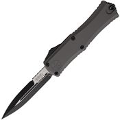 Microtech 1701M1NC Auto Hera II Mini Two-Tone Gray Aluminum Handle