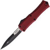 Microtech 1701M1MR Auto Hera II Mini Two-Tone Merlot Aluminum Handle