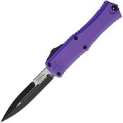 Microtech 1701M1PU Auto Hera II Mini Two-Tone Purple Aluminum Handle