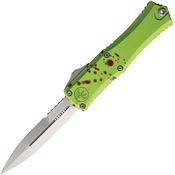 Microtech 1701M10Z Auto Hera II OTF Mini Stonewash ZOMBIE-TECH Handle