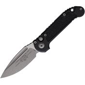 Microtech 113510AP Auto LUDT Button Lock GenIII Apocalyptic Black Aluminum Handle
