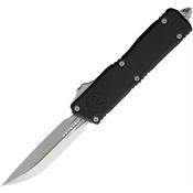 Microtech 118110 Auto Scarab II OTF Gen III Stonewash Double Edge Black Aluminum Handle