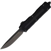 Microtech 12781DLCTSH Auto Scarab II OTF Gen III Black Double Edge Black Aluminum Handle
