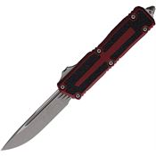 Microtech 127810APMR Auto Scarab II OTF Gen III Apocalyptic Merlot Aluminum Handle