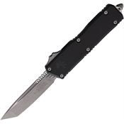 Microtech 117710AP Auto Scarab II OTF Gen III Apocalyptic Tanto Black Aluminum Handle