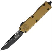 Microtech 11771TA Auto Scarab II OTF Gen III Two-Tone Tanto Tan Aluminum Handle