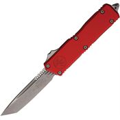 Microtech 117710APRD Auto Scarab II OTF Gen III Apocalyptic Tanto Red Aluminum Handle