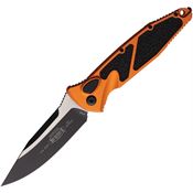 Microtech 160A1OR Auto Socom Elite Buttonlock Two-Tone Orange Aluminum Handle