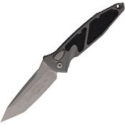 Microtech 161A10APNC Auto Socom Elite Buttonlock Apocalyptic Tanto Gray Aluminum Handle