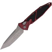 Microtech 161A10APMR Auto Socom Elite Buttonlock Apocalyptic Tanto Merlot Aluminum Handle