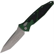 Microtech 161A10APEG Auto Socom Elite Buttonlock Apocalyptic Tanto Emerald Green Aluminum Handle