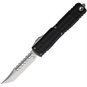 Microtech 1119EX10S Auto Ultratech Gen III ZBP OTF Stonewash Tanto Black Aluminum Handle