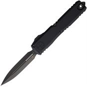 Microtech 11221DLCTSH Auto Ultratech Gen III ZBP OTF Black Dagger Black Aluminum Handle