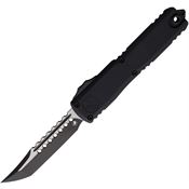 Microtech 11191TS Auto Ultratech Gen III ZBP OTF Two-Tone Black Aluminum Handle