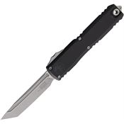 Microtech 1123410AP Auto Ultratech Gen IV OTF Apocalyptic Tanto Black Aluminum Handle