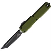 Microtech 112341OD Auto Ultratech Gen IV OTF Two-Tone Tanto OD Green Aluminum Handle