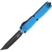 Microtech 112341BL Auto Ultratech Gen IV OTF Two-Tone Tanto Blue Aluminum Handle