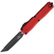 Microtech 112341RD Auto Ultratech Gen IV OTF Two-Tone Tanto Red Aluminum Handle