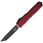 Microtech 112341MR Auto Ultratech Gen IV OTF Two-Tone Tanto Merlot Aluminum Handle