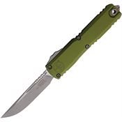 Microtech 1121410APOD Auto Ultratech Gen IV OTF Apocalyptic OD Green Aluminum Handle