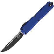 Microtech 112141NA Auto Ultratech Gen IV OTF Two-Tone Blue Aluminum Handle