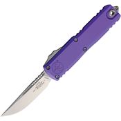 Microtech 1231410PU Auto UTX-85 Gen IV OTF Stonewash Purple Aluminum Handle