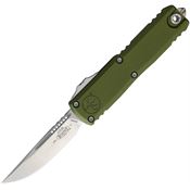 Microtech 1231410OD Auto UTX-85 Gen IV OTF Stonewash OD Green Aluminum Handle