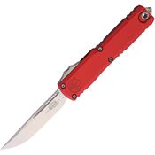 Microtech 1121410RD Auto UTX-85 Gen IV OTF Stonewash Red Aluminum Handle