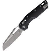 Microtech 21010AP MSI Ram-Lok Apocalyptic Sheepsfoot Black Aluminum Handle