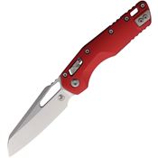 Microtech 21010RD MSI Ram-Lok Two-Tone Sheepsfoot Red Aluminum Handle