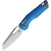 Microtech 21010BL MSI Ram-Lok Stonewash Sheepsfoot Blue Aluminum Handle