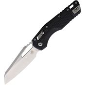 Microtech 210T10PMBKA1 MSI Ram-Lok Stonewash Sheepsfoot Black Tri-Grip polymer Handle