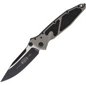 Microtech 1601NC Socom Elite Linerlock Two-Tone Gray Aluminum Handle
