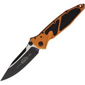 Microtech 1601OT Socom Elite Linerlock Two-Tone Tangerine Aluminum Handle