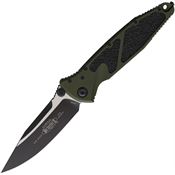 Microtech 1601OD Socom Elite Linerlock Two-Tone OD Green Aluminum Handle