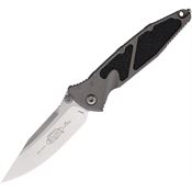 Microtech 16010NC Socom Elite Linerlock Stonewash Gray Aluminum Handle