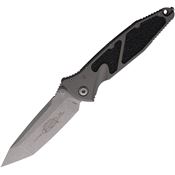 Microtech 16110APNC Socom Elite Linerlock Apocalyptic Tanto Gray Aluminum Handle